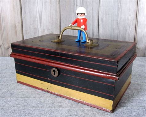 metal money box uk|vintage metal cash box.